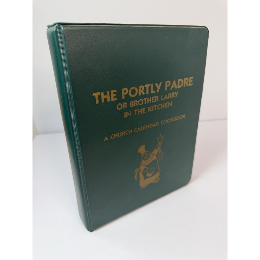The Portly Padre Church Cookbook 1980 SIGNED by Illustrator Eldon Dedini Vintage